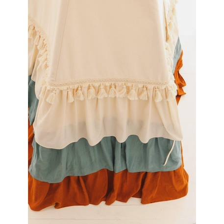 Tente tipi cirque avec volants en lin et coton Beige 6 - vertbaudet enfant 
