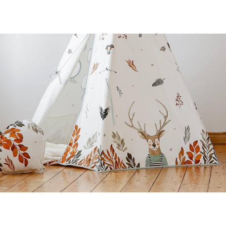 Tente tipi amis de la forêt en coton Beige 5 - vertbaudet enfant 