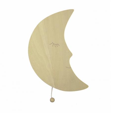 Boite musicale murale lune Beige 1 - vertbaudet enfant 