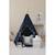 Tente tipi avec tapis marine en lin Bleu 5 - vertbaudet enfant 