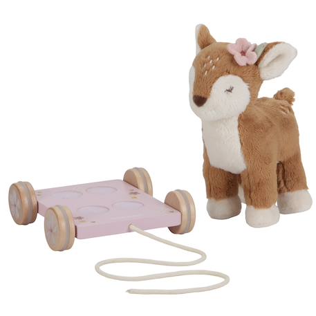 Peluche faon à tirer fairy garden Marron 3 - vertbaudet enfant 