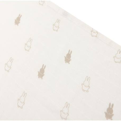 Lange small happy miffy (3 pcs) en gaze de coton Beige 2 - vertbaudet enfant 