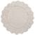 Tapis chambre enfant coton lavable rond finition pétales gabrielle Ecru 2 - vertbaudet enfant 