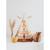 Tente tipi ambiance colorée en coton Beige 3 - vertbaudet enfant 