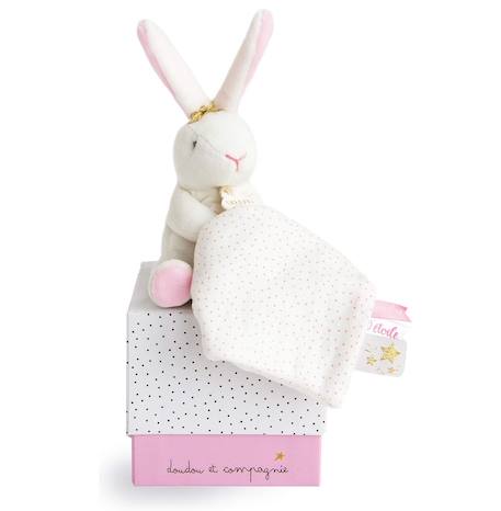 Doudou pantin lapin fleurs Rose 1 - vertbaudet enfant 