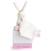 Doudou pantin lapin fleurs Rose 1 - vertbaudet enfant 