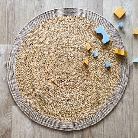 Yhuki tapis jute & laine Mango+Olive+Taupe 13 - vertbaudet enfant 