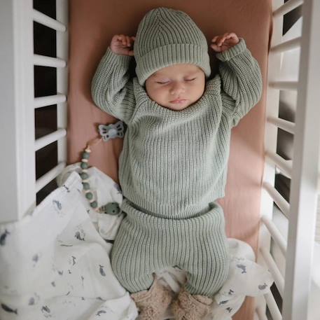 Attache sucette en silicone Beige foncé+Beige, écru+Bleu+Bois+Ecru+Jaune+Pierre+Rose+Thym séché+Vert d'eau 29 - vertbaudet enfant 