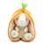 Peluche flipetz lapin carotte Orange+Rouge, vert, noir 1 - vertbaudet enfant 