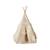 Tente tipi avec franges et tapis boho en coton caramel Beige 1 - vertbaudet enfant 