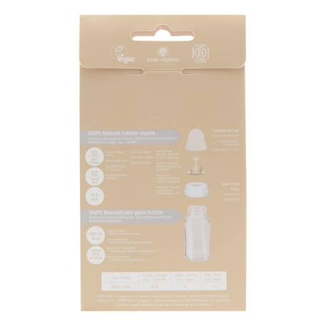 Lot de 2 biberons en verre 120ml Blanc 4 - vertbaudet enfant 