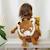 Sac à dos enfant velours Marron 3 - vertbaudet enfant 