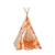 Tente tipi avec tapis picnic aux fleurs en coton Beige 1 - vertbaudet enfant 