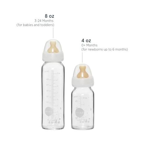 Lot de 2 biberons en verre 120ml Blanc 5 - vertbaudet enfant 