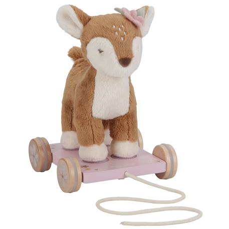 Peluche faon à tirer fairy garden Marron 1 - vertbaudet enfant 