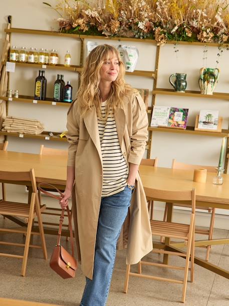 Trench grossesse évolutif avec protège-bébé beige 3 - vertbaudet enfant 