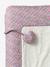 Housse matelas à langer personnalisable en tissu Liberty rose pâle 3 - vertbaudet enfant 