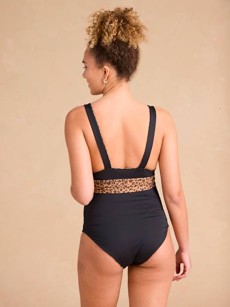 Maillot de bain de grossesse et allaitement réversible léopard beige 9 - vertbaudet enfant 