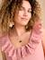 Blouse grossesse en gaze coton col broderie anglaise terracotta 4 - vertbaudet enfant 