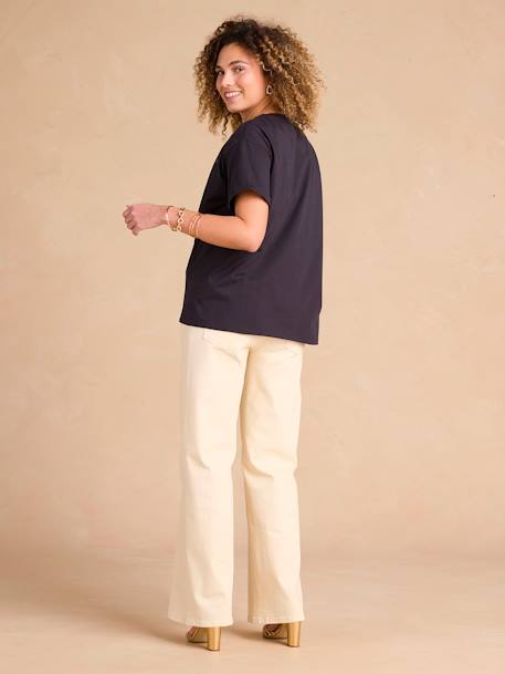T-shirt grossesse allaitement en coton bio anthracite 4 - vertbaudet enfant 
