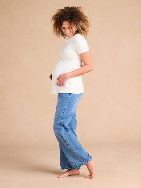 Jean de grossesse large bandeau seamless stone 2 - vertbaudet enfant 
