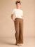 Pantalon de grossesse large en gaze de coton léopard beige 1 - vertbaudet enfant 