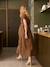 Robe longue grossesse effet cache-coeur en gaze de coton argile+beige+marine+terracotta 11 - vertbaudet enfant 