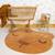 Tapis chambre bébé coton lavable ourson sandel Caramel 1 - vertbaudet enfant 