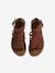 Sandales esprit spartiates cuir enfant collection maternelle marron 4 - vertbaudet enfant 