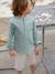 Chemise col Mao personnalisable blanc+bleu ardoise+bleu ciel+vert sauge 31 - vertbaudet enfant 