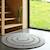 Tapis laine feutrée rond ajourée bibek Gris+Mango+Naturel 1 - vertbaudet enfant 