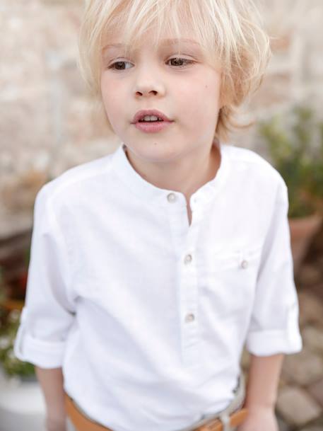 Garçon-Chemise col Mao personnalisable