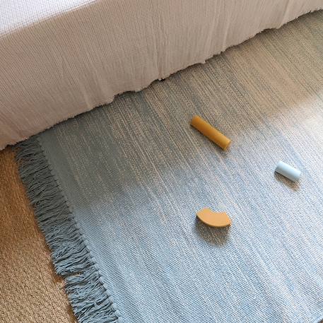 Tapis chambre enfant coton kirthy Bleu+Nude 1 - vertbaudet enfant 