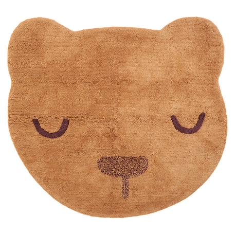 Tapis chambre bébé coton lavable ourson sandel Caramel 2 - vertbaudet enfant 