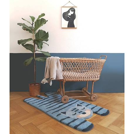 Tapis chambre enfant tigre blue tigger Bleu 2 - vertbaudet enfant 