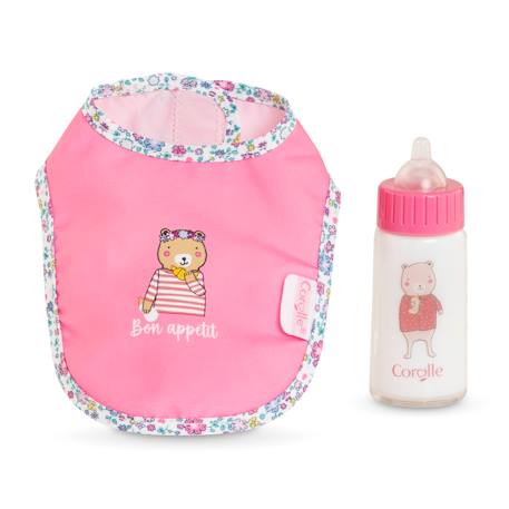 Bavoir rose et biberon magique pour grand poupon 36/42 cm Multicolore 1 - vertbaudet enfant 