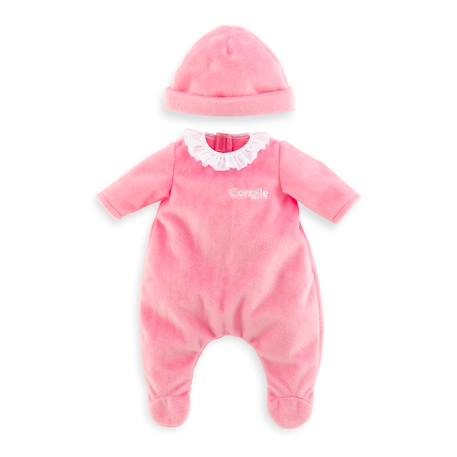 Pyjama rose et bonnet pour poupon 36 cm Multicolore 1 - vertbaudet enfant 
