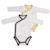 Bodies bébé à manches longues lot de 2 Beige+Blanc+Blanc cassé+Blanc et bleu+Blanc et noir+Blanc/bleu+Blanc/gris+Blanc/noir+Rose+Rose/blanc 7 - vertbaudet enfant 