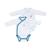 Bodies bébé à manches longues lot de 2 Beige+Blanc+Blanc cassé+Blanc et bleu+Blanc et noir+Blanc/bleu+Blanc/gris+Blanc/noir+Rose+Rose/blanc 11 - vertbaudet enfant 