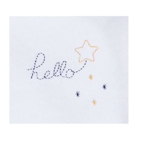 Bodies bébé à manches longues lot de 2 Beige+Blanc+Blanc cassé+Blanc et bleu+Blanc et noir+Blanc/bleu+Blanc/gris+Blanc/noir+Rose+Rose/blanc 17 - vertbaudet enfant 