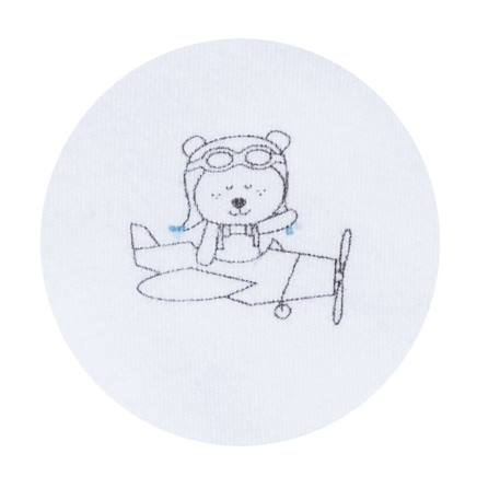 Bodies bébé à manches longues lot de 2 Beige+Blanc+Blanc cassé+Blanc et bleu+Blanc et noir+Blanc/bleu+Blanc/gris+Blanc/noir+Rose+Rose/blanc 12 - vertbaudet enfant 