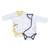 Bodies bébé à manches longues lot de 2 Beige+Blanc+Blanc cassé+Blanc et bleu+Blanc et noir+Blanc/bleu+Blanc/gris+Blanc/noir+Rose+Rose/blanc 6 - vertbaudet enfant 