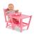 Chaise haute rose pour poupon 36 et 42 cm Multicolore 4 - vertbaudet enfant 