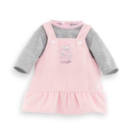 Robe et t-shirt bords de loire pour poupon 36 cm Multicolore 1 - vertbaudet enfant 