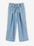 Pantacourt fille large en denim léger style 'paperbag' bleu moyen+double stone 10 - vertbaudet enfant 