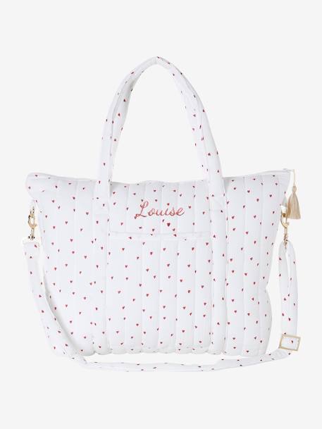 Sac à langer en gaze de coton Plume blanc imprimé+Hygge+ivoire imprimé+ivoire végétal+vanille 26 - vertbaudet enfant 