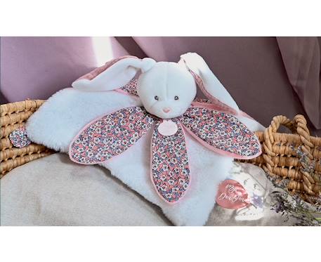 Doudou pétale lapin rose Rose 3 - vertbaudet enfant 