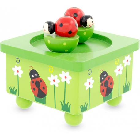 Boite à musique coccinelle feuille Vert 1 - vertbaudet enfant 