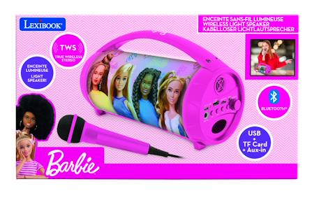 Enceinte bluetooth lumineuse avec micro barbie MULTICOLORE 5 - vertbaudet enfant 