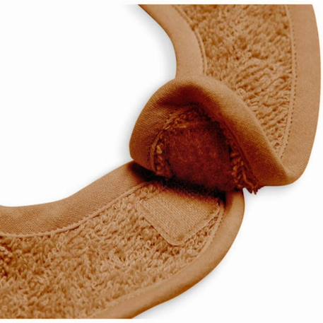 Bavoir éponge en coton Caramel+Marron+Vert 3 - vertbaudet enfant 